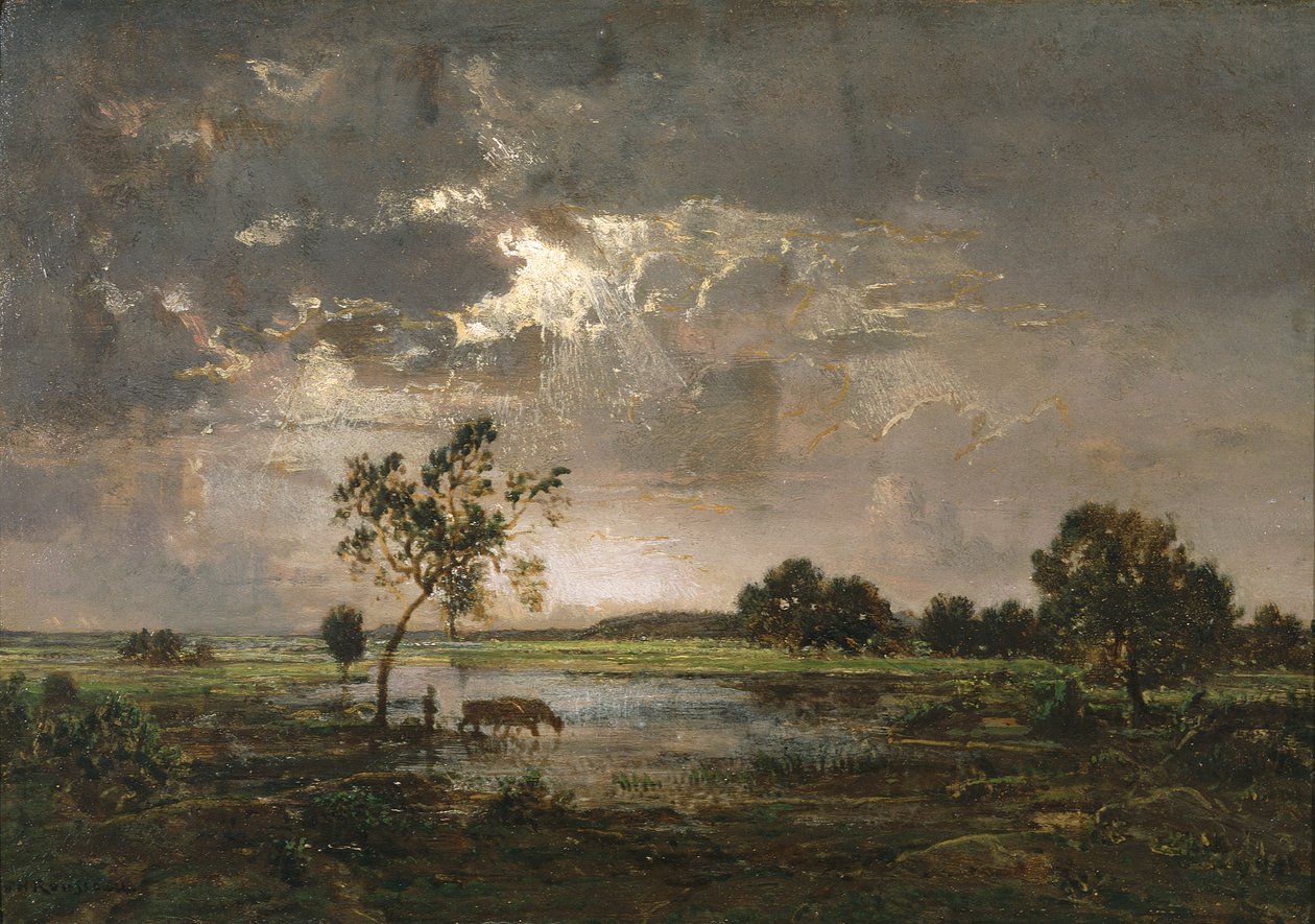 Landskab af Theodore Rousseau