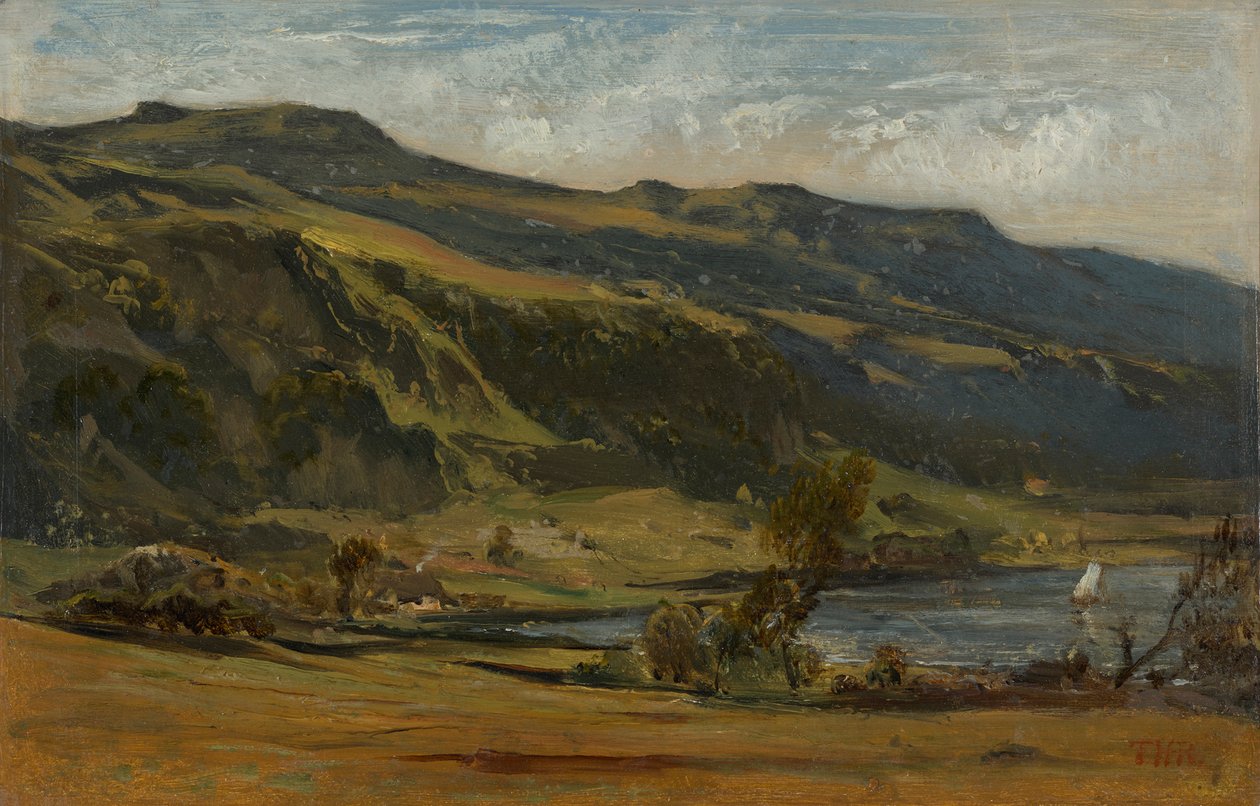 Auvergnes landskab af Theodore Rousseau
