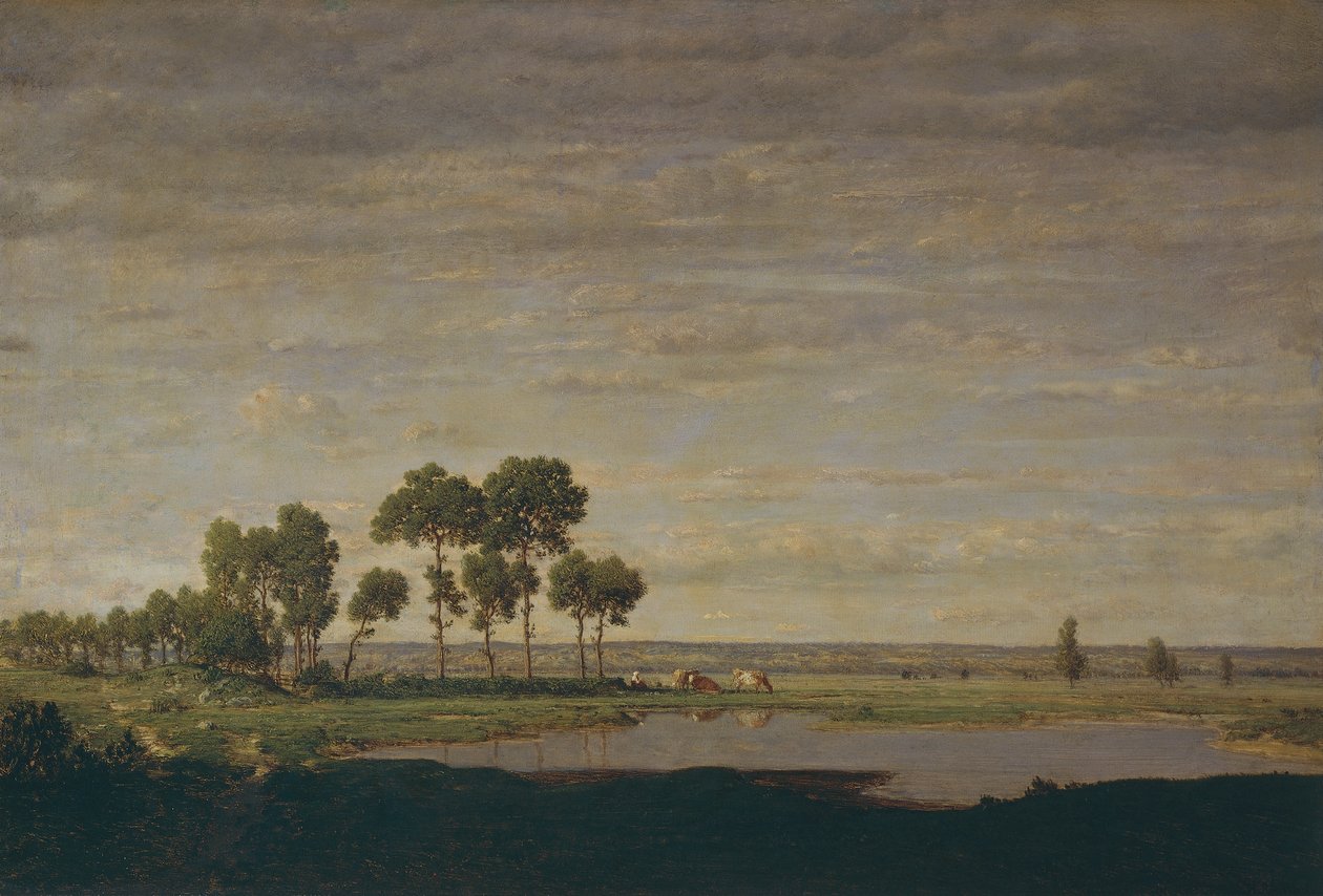 Forår, dam af Theodore Rousseau