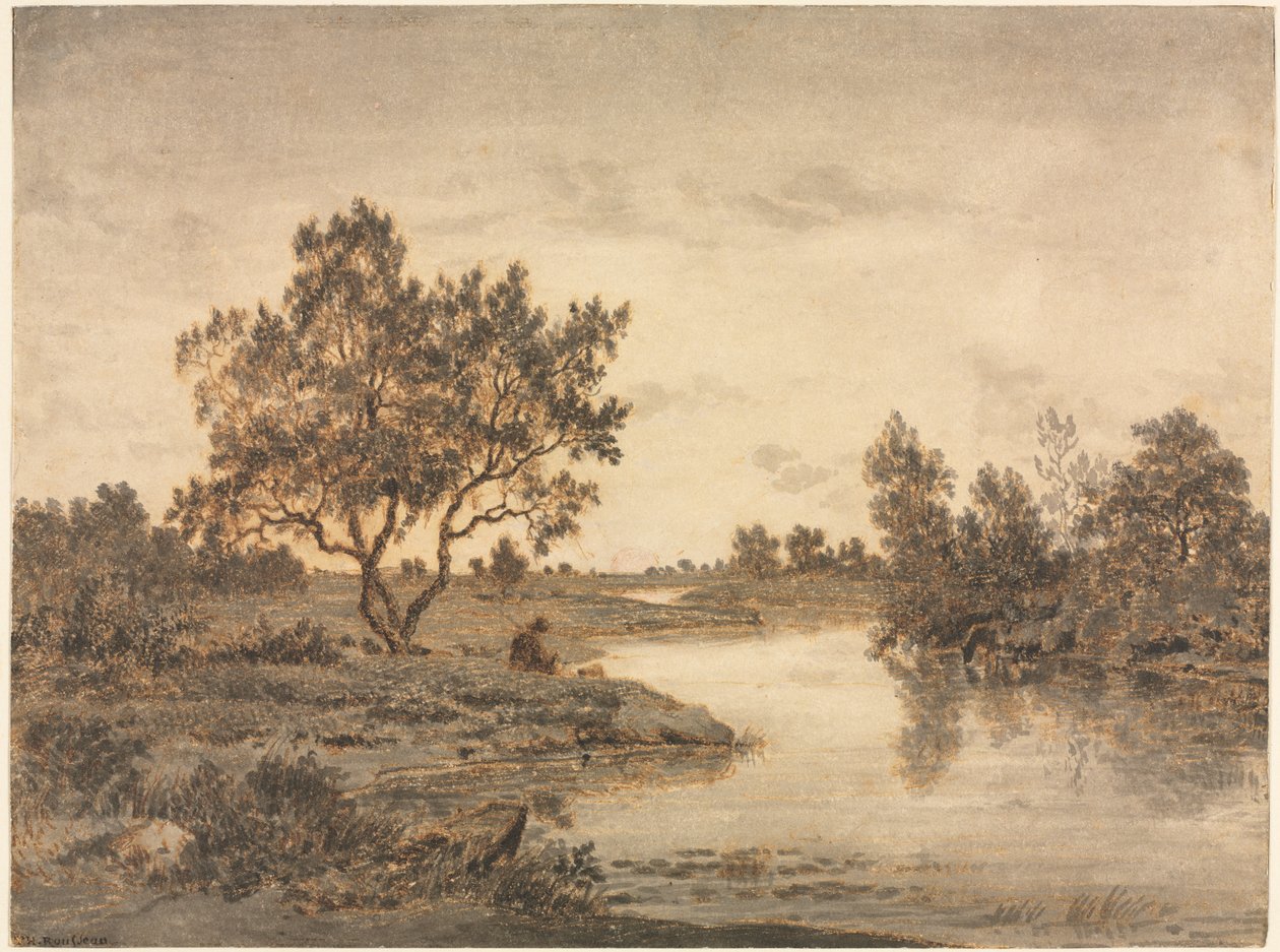 Fiskeren af Theodore Rousseau