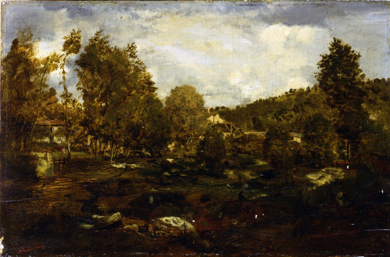 Tiffauge-dalen af Pierre Etienne Theodore Rousseau