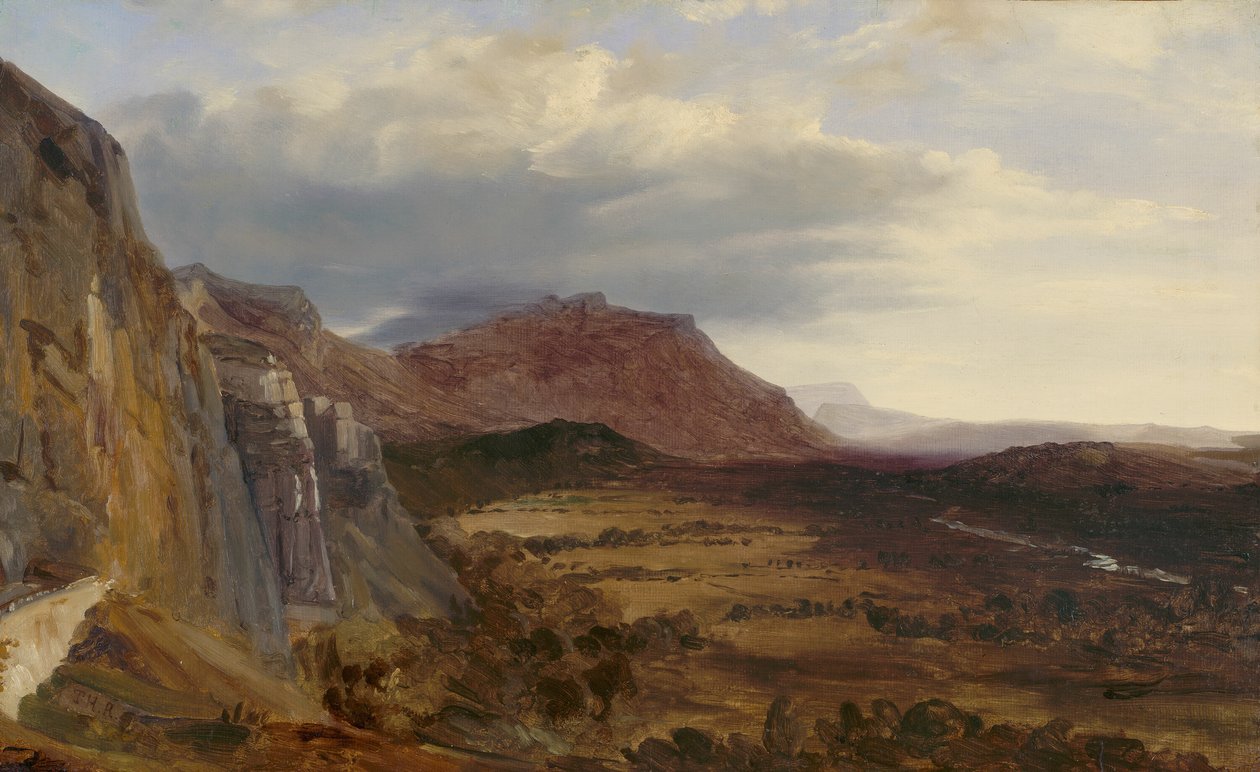 Udsigt over Saleve, nær Genève af Theodore Rousseau