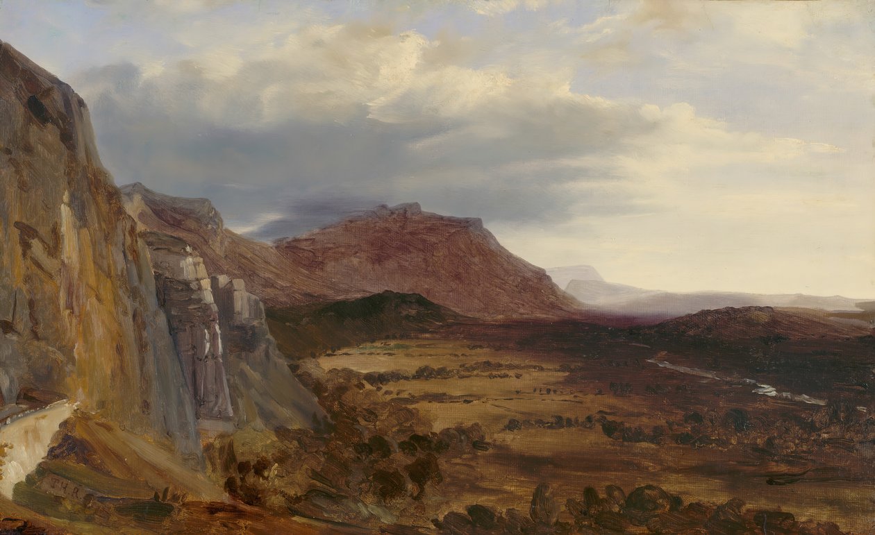 Udsigt over Saleve, nær Genève, 1834. af Theodore Rousseau