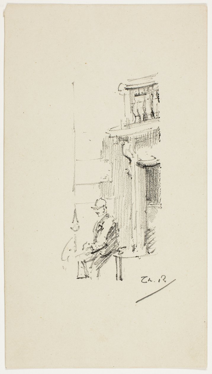 Figur og døråbning af Theodore Roussel