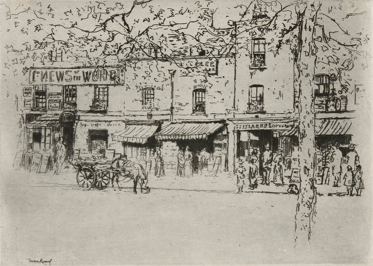 The Street, Chelsea Embankment af Theodore Roussel