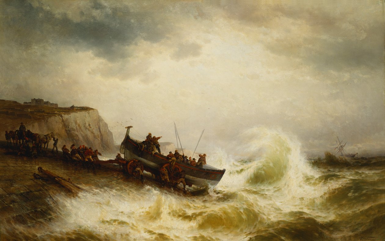 Dover-redningsbåden, af Theodore Weber