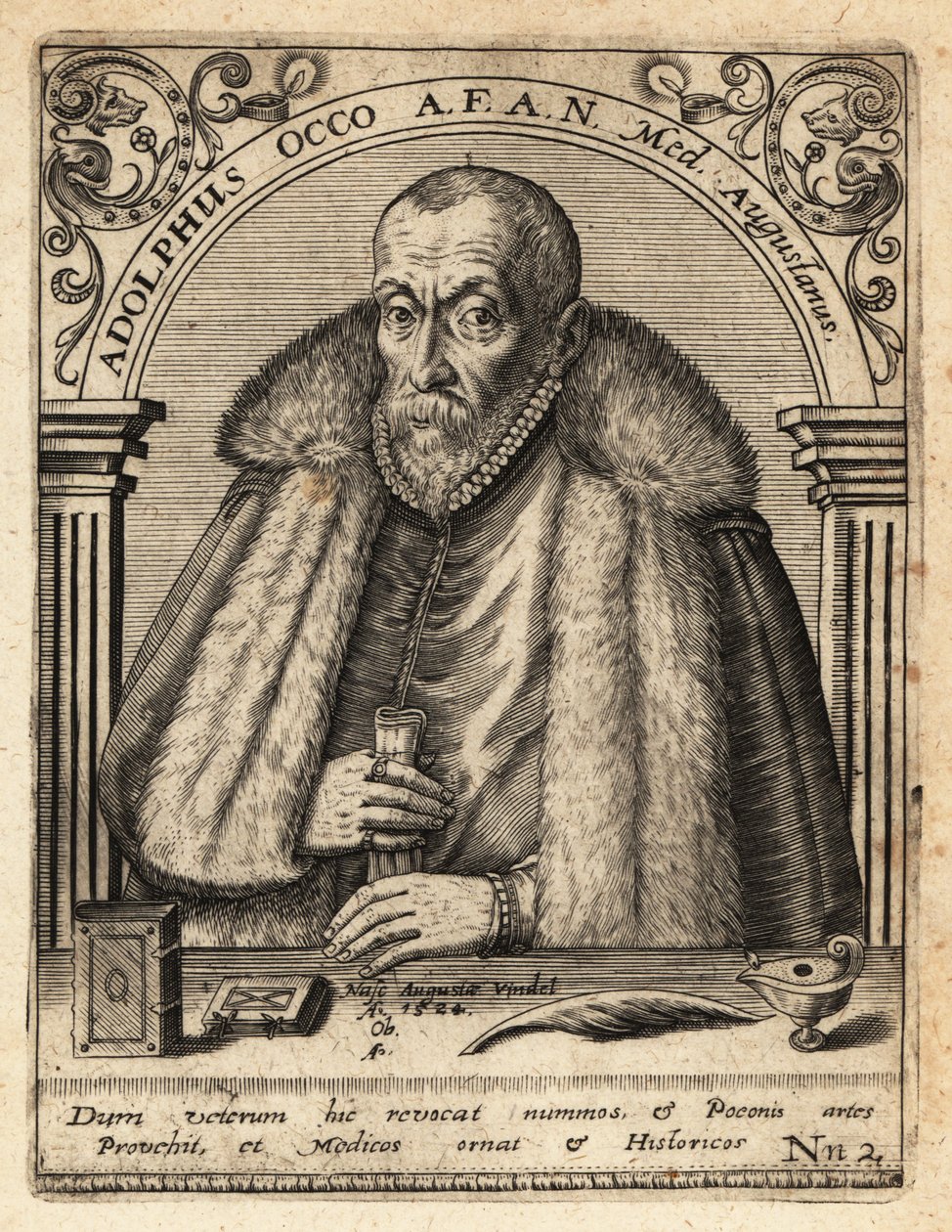 Adolf Occo, læge af Theodore de Bry