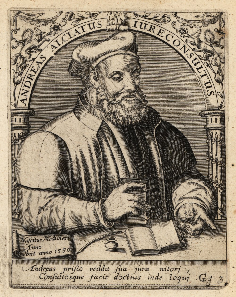 Andrea Alciato af Theodore de Bry