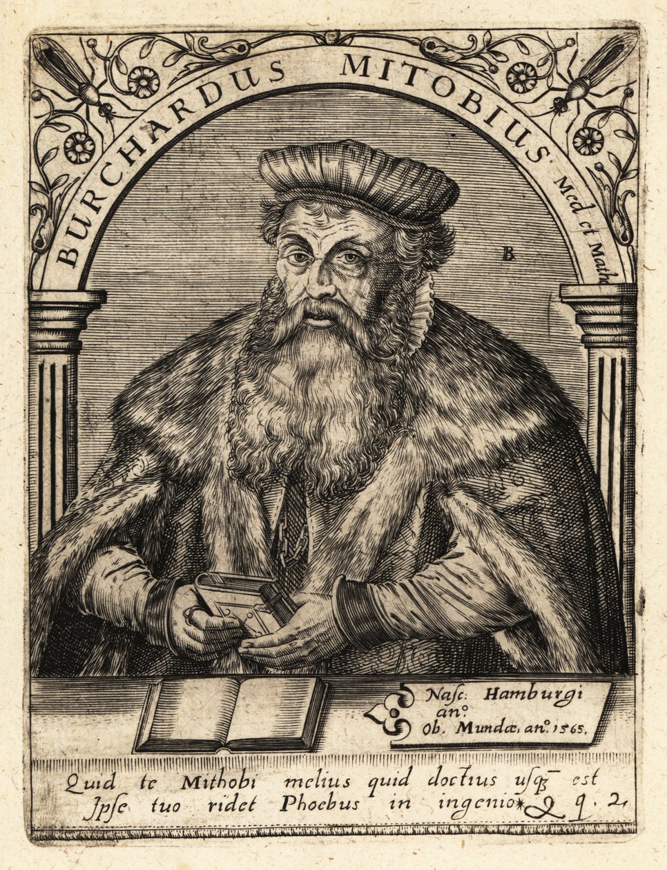 Burkhard Mithoff, anatom og læge af Theodore de Bry