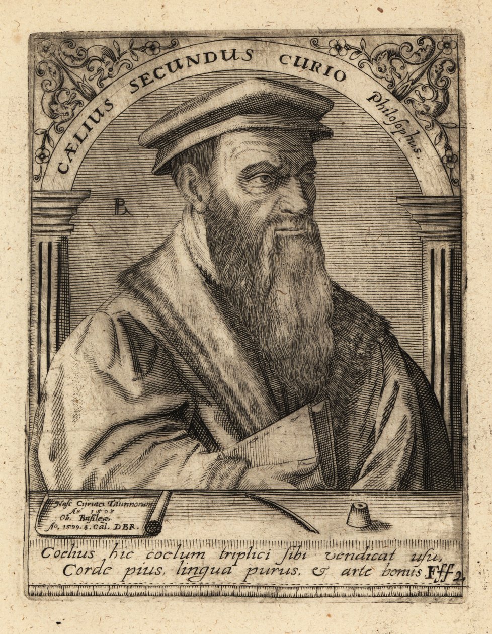 Caelius Secondo Curione, italiensk humanist. af Theodore de Bry
