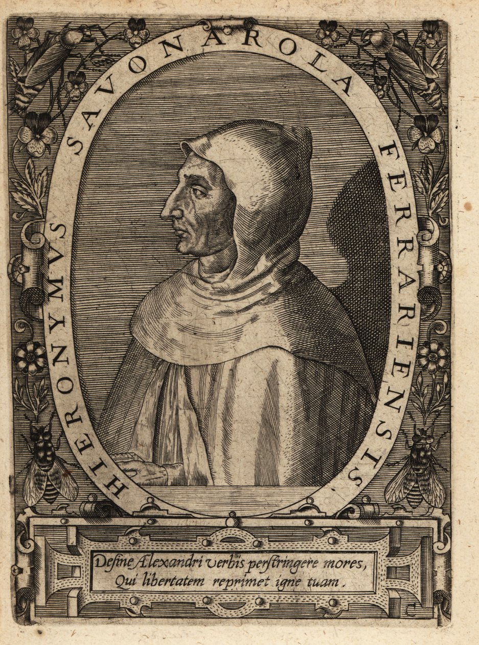 Girolamo Savonarola af Theodore de Bry