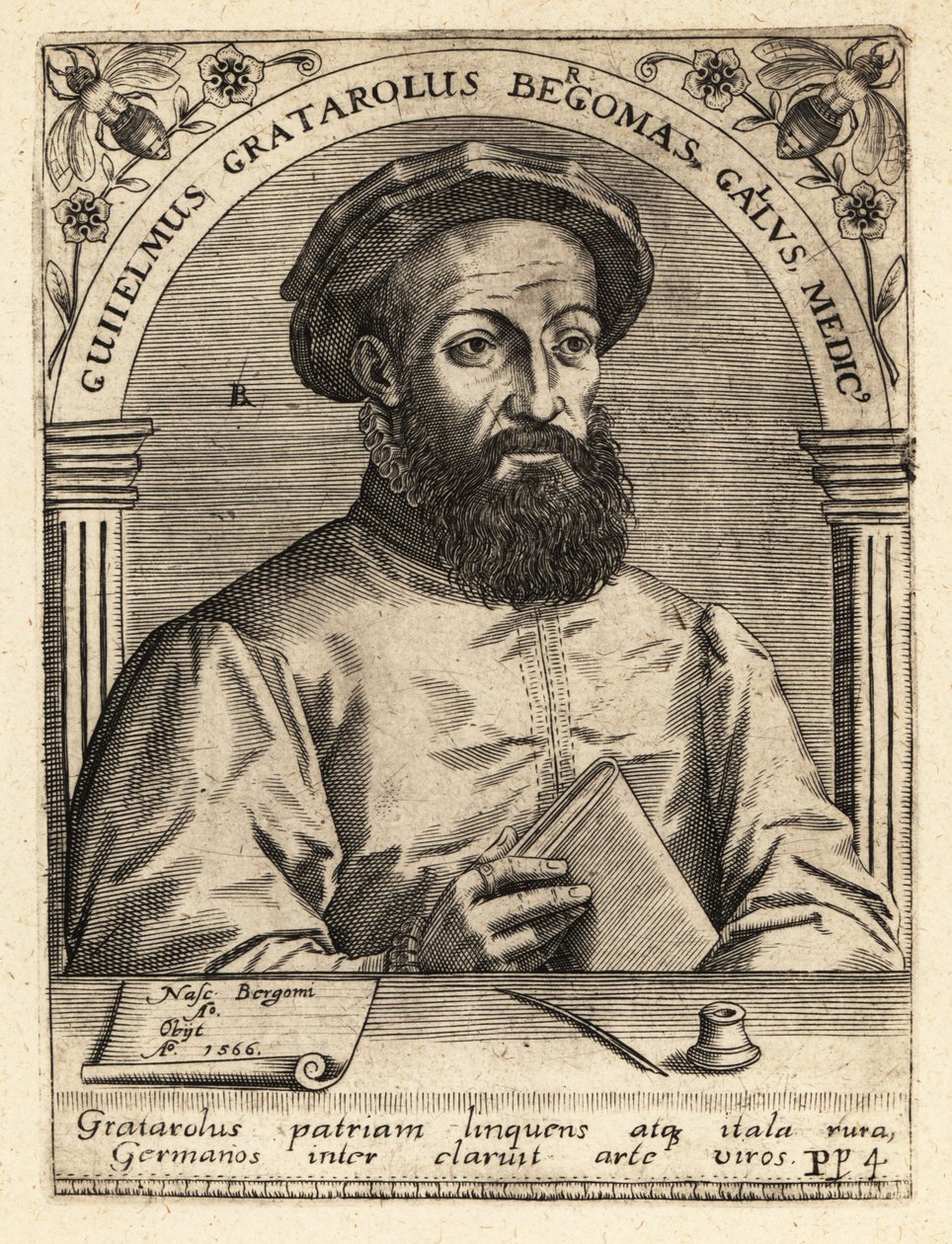 Guglielmo Gratarolo af Theodore de Bry