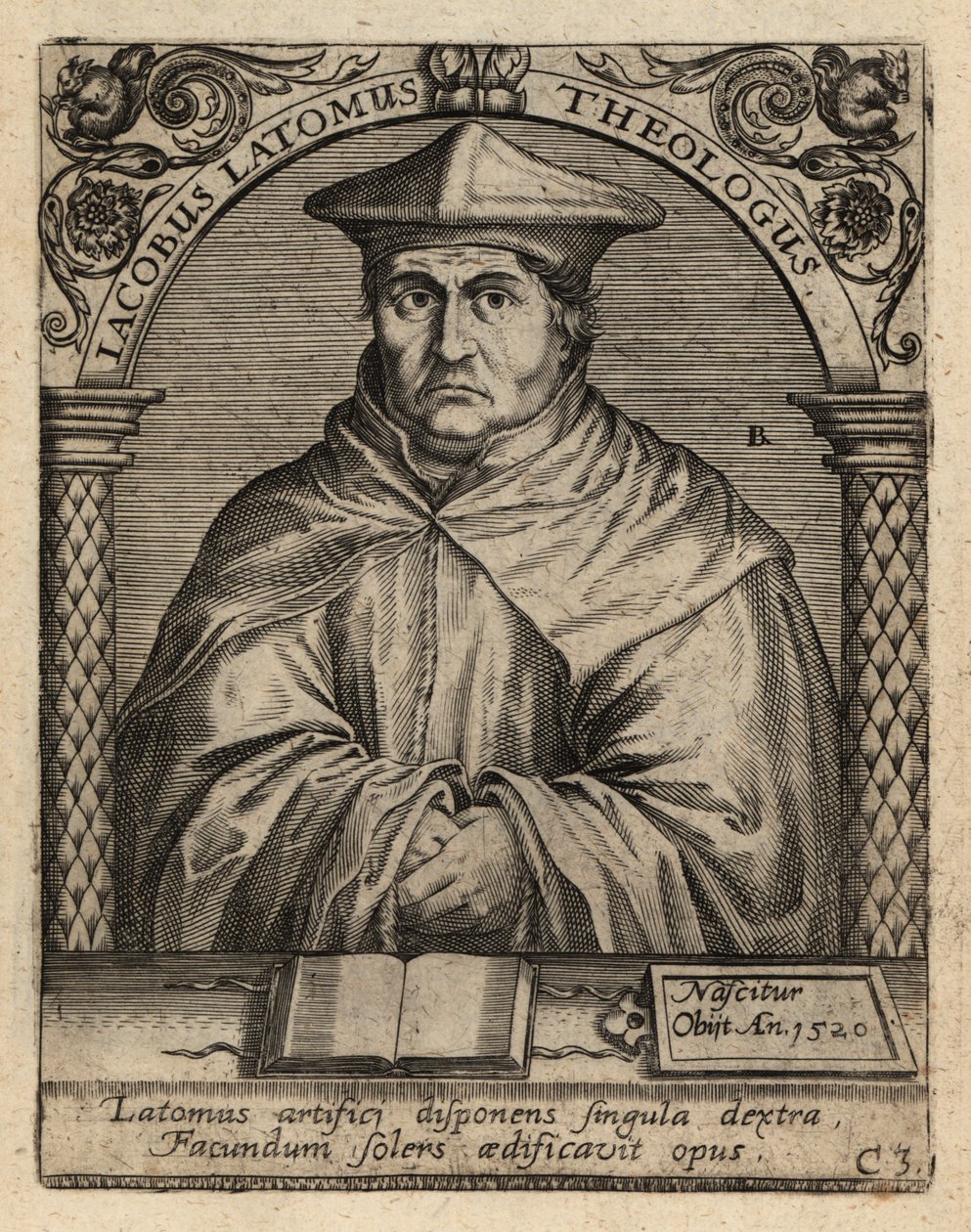 Jacques Masson, c1475-1544, flamsk teolog. af Theodore de Bry