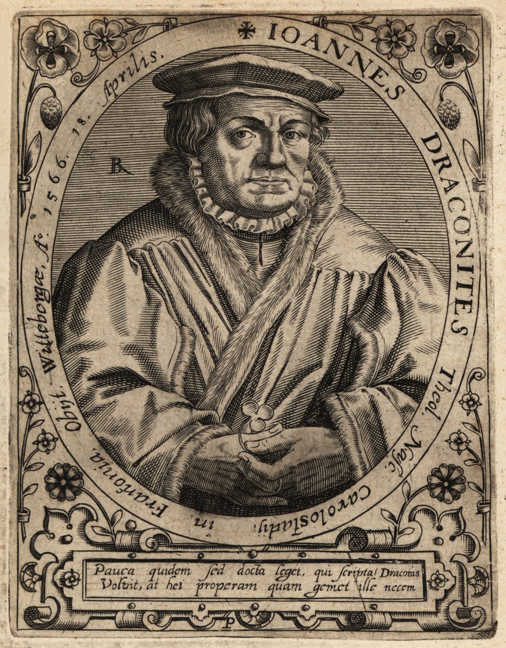 Johann Draconites af Theodore de Bry