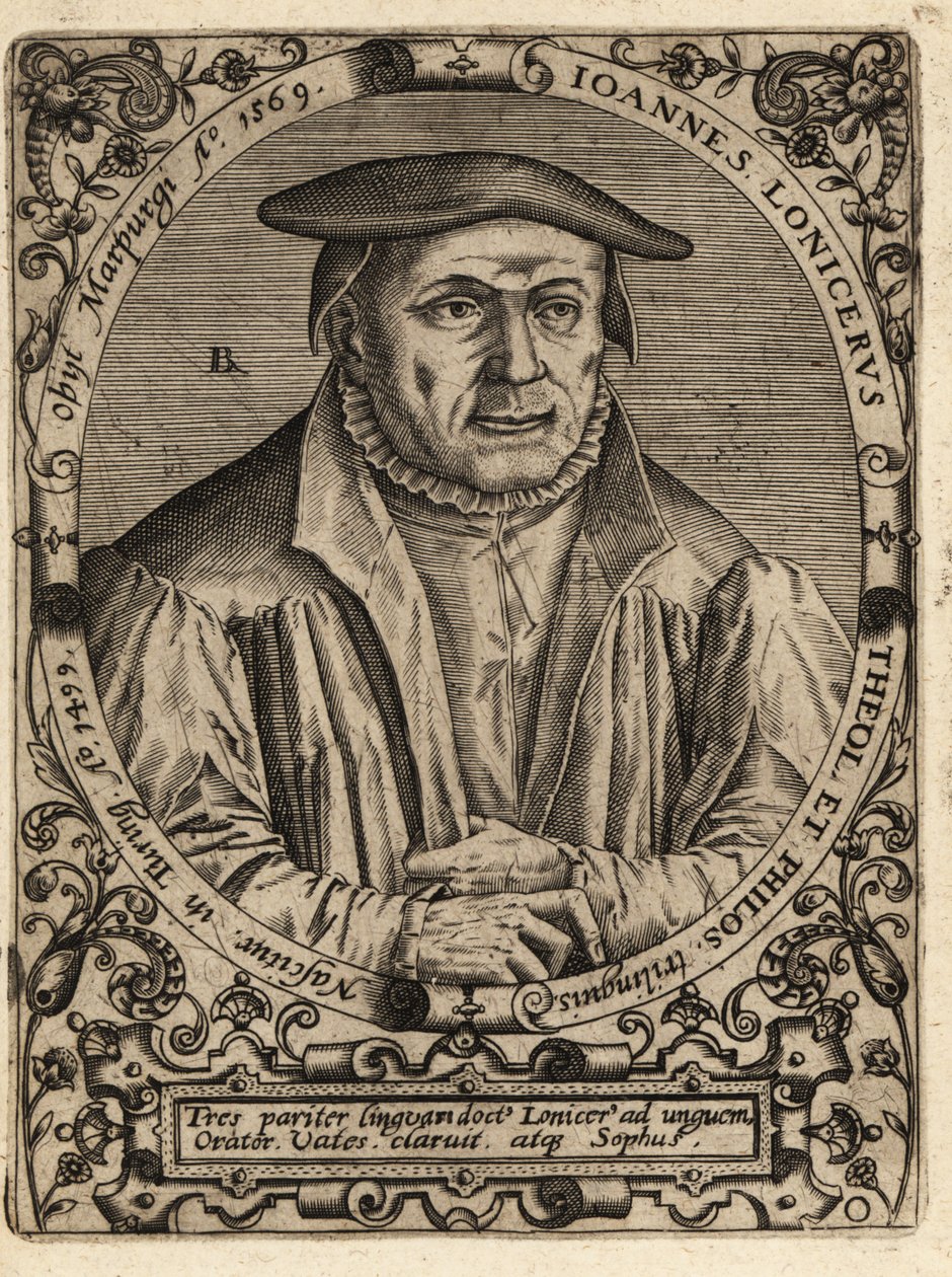 Johann Lonitzer af Theodore de Bry
