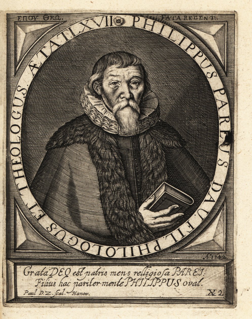 Johann Philipp Pareus af Theodore de Bry