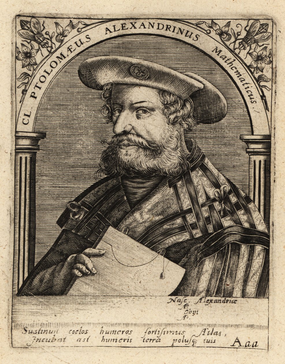 Nicolaus Germanus, tysk kartograf. af Theodore de Bry
