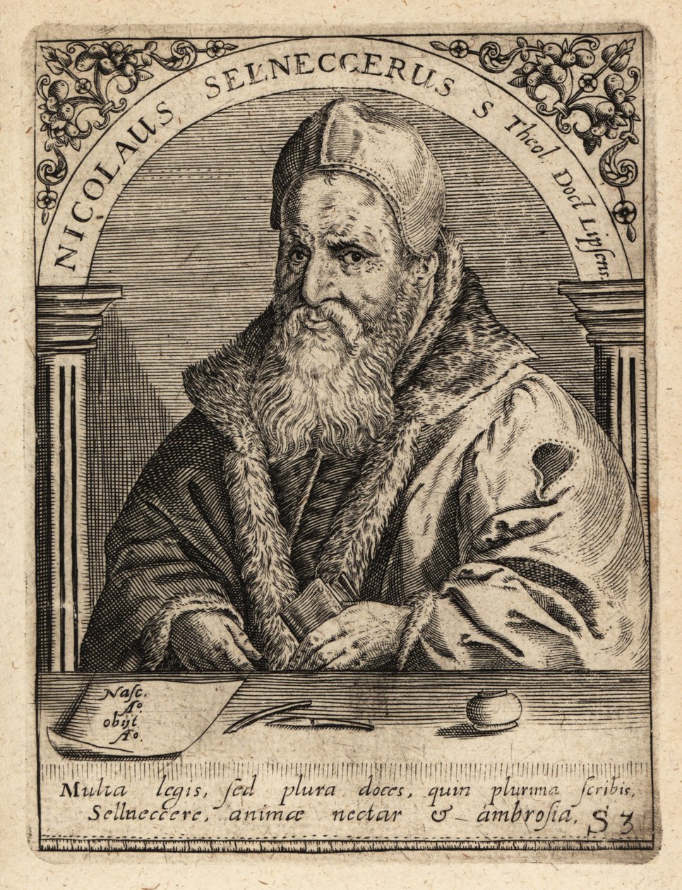 Nikolaus Selnecker af Theodore de Bry