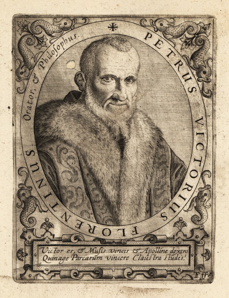 Piero Vettori, italiensk forfatter. af Theodore de Bry