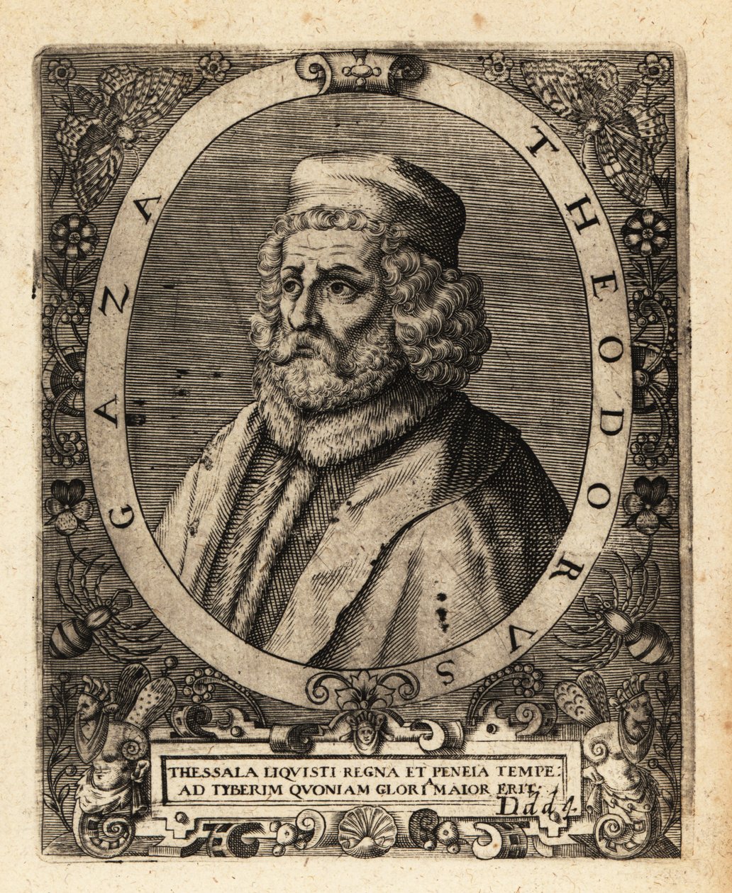 Theodore Gazis, græsk humanist. af Theodore de Bry