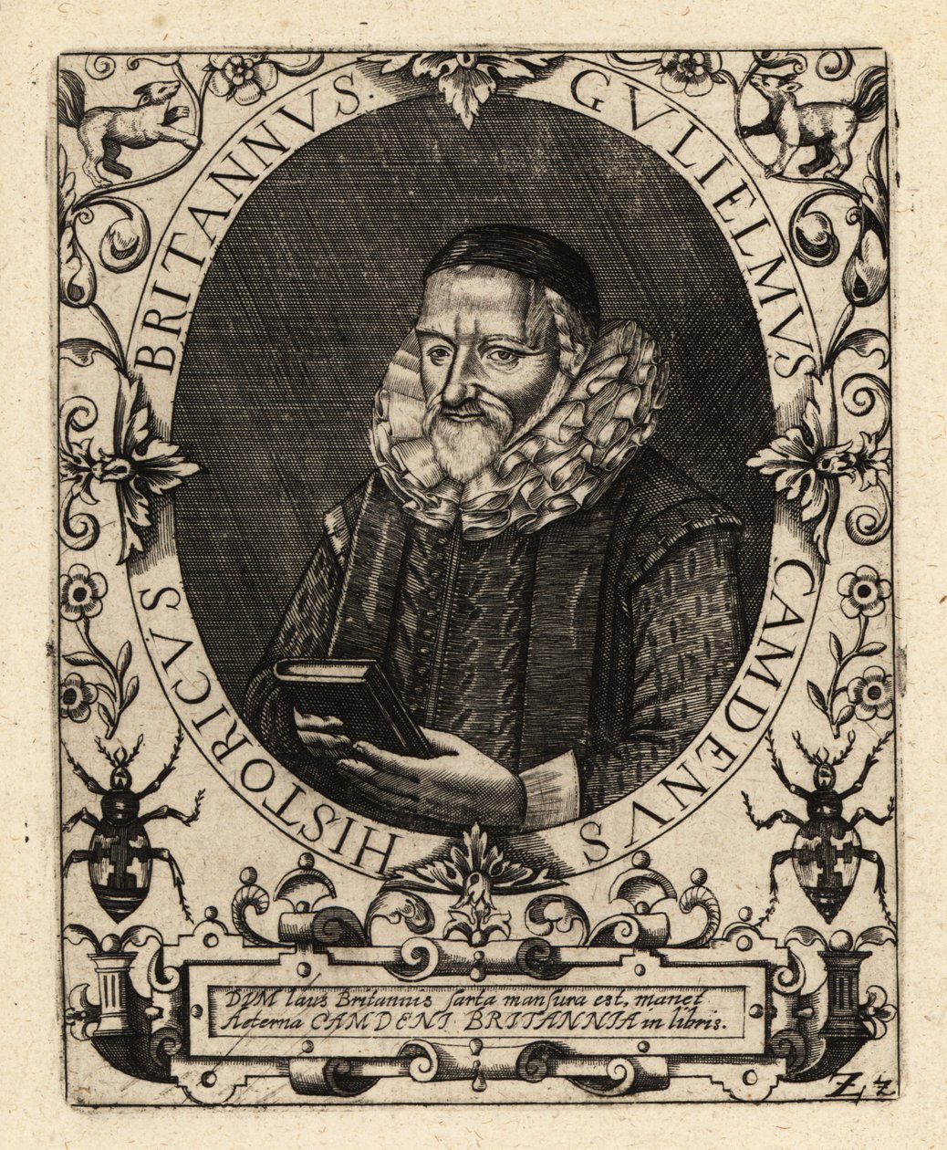 William Camden, engelsk antikvar. af Theodore de Bry