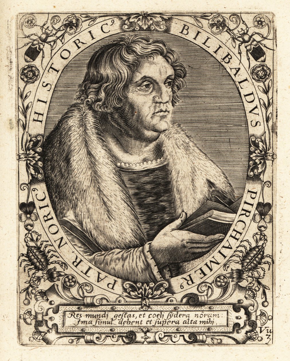 Willibald Pirckheimer, tysk advokat. af Theodore de Bry