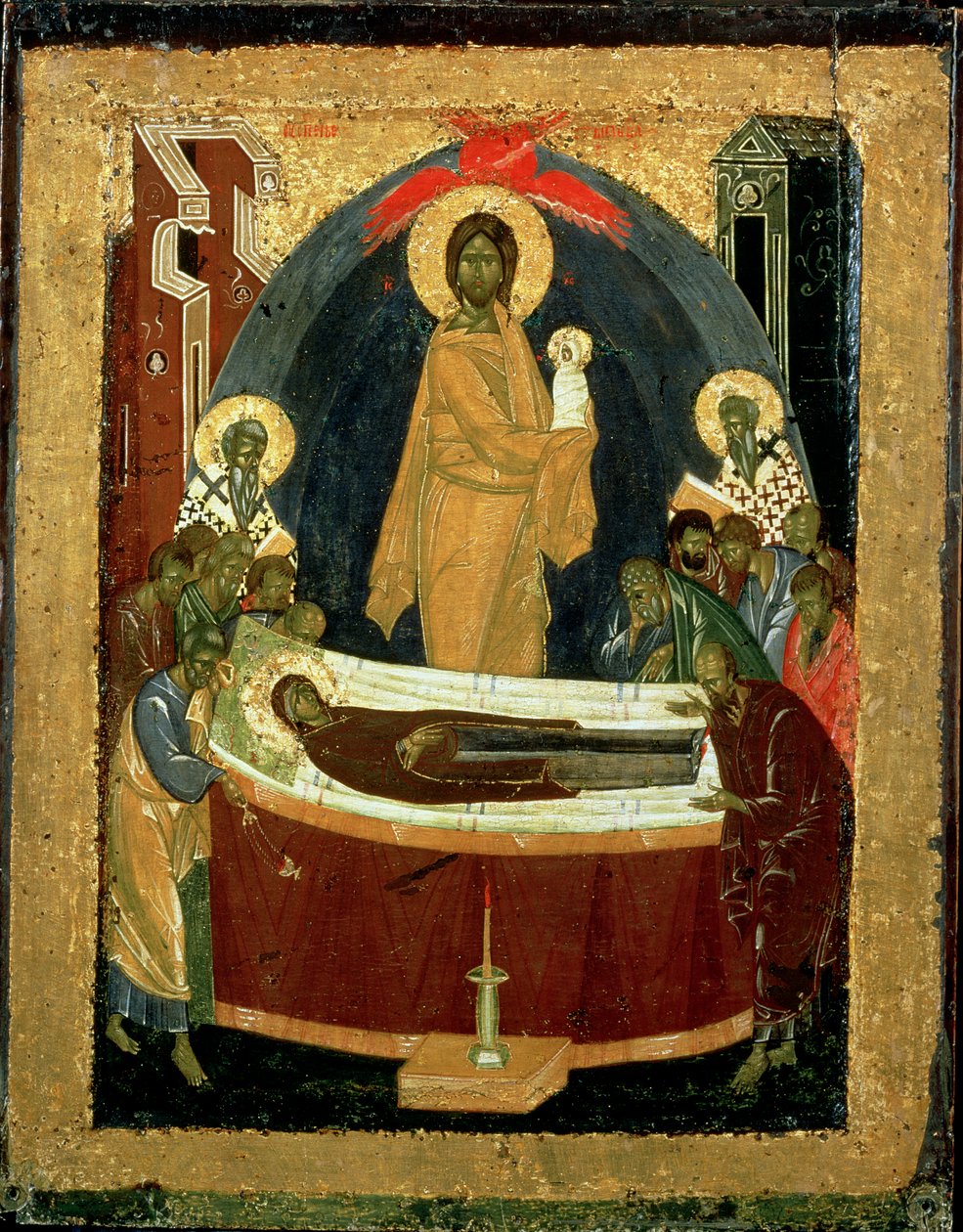 The Dormition, ca. 1392 (tempera på panel) af Theophanes the Greek