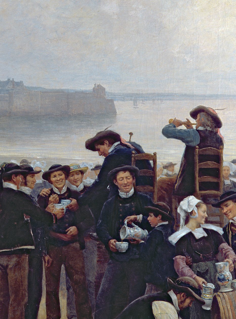 Benådningen i Bretagne (detaljer) (se også 164315, 164316) af Theophile Louis Deyrolle