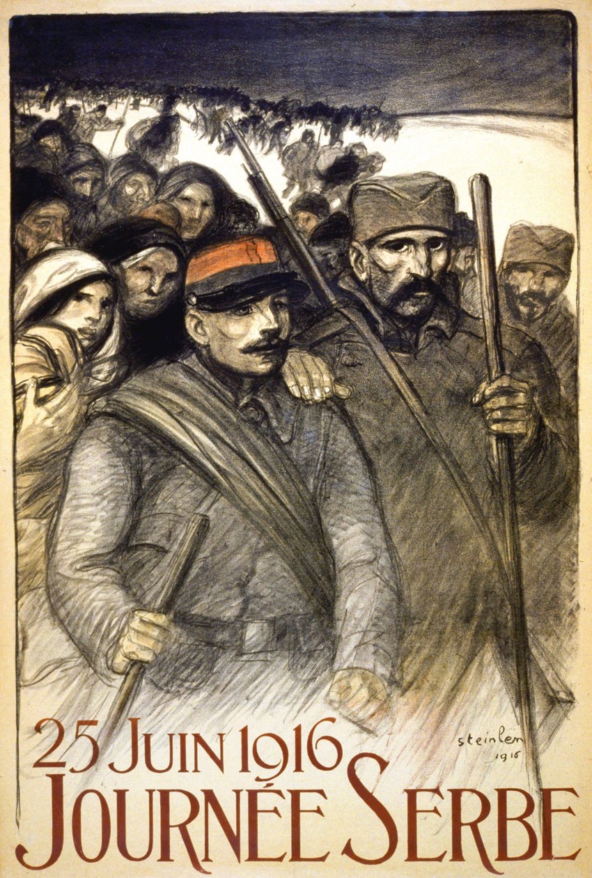 Serbian Day, 25. juni af Théophile Alexandre Steinlen