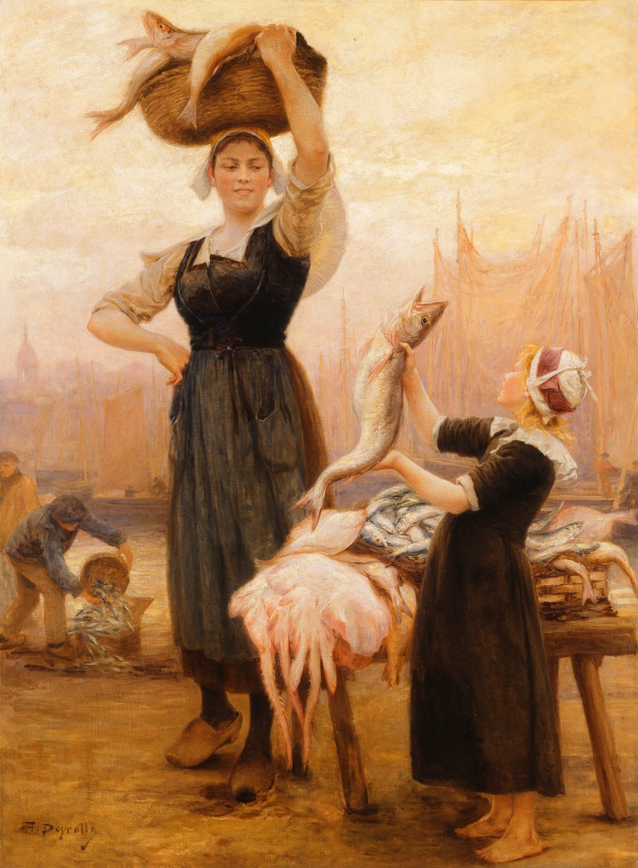 Tilbage til Fiskeri, af Theophile Louis Deyrolle