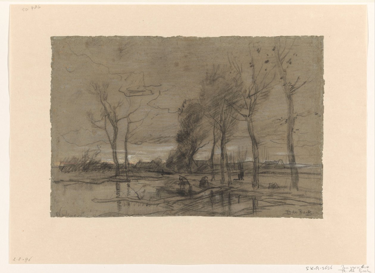 Efterårslandskab af Theophile de Bock