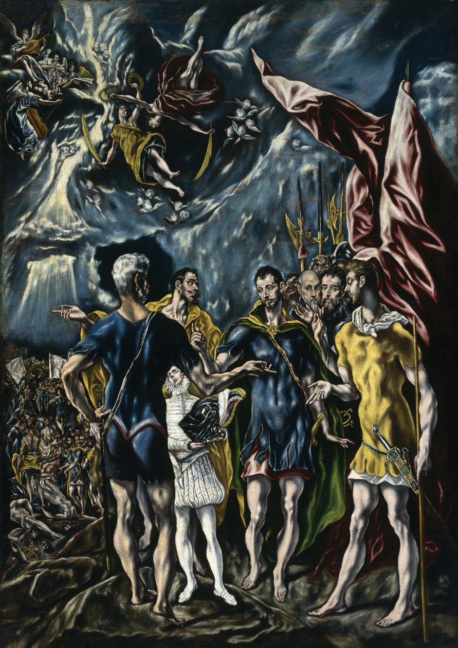 Sankt Maurits martyrium, ca. 1600-25 af Theotocopoulos Jorge Manuel c.1578 1631 Theotocopoulos Jorge Manuel c.1578 1631