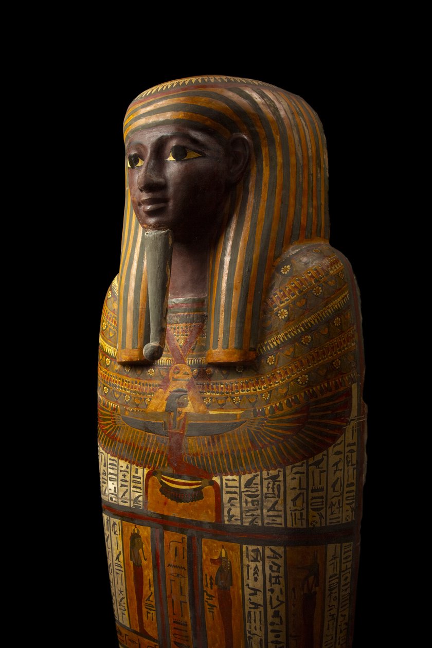 Djeddjehutefankh mumie træ af Third Intermediate Period Egyptian