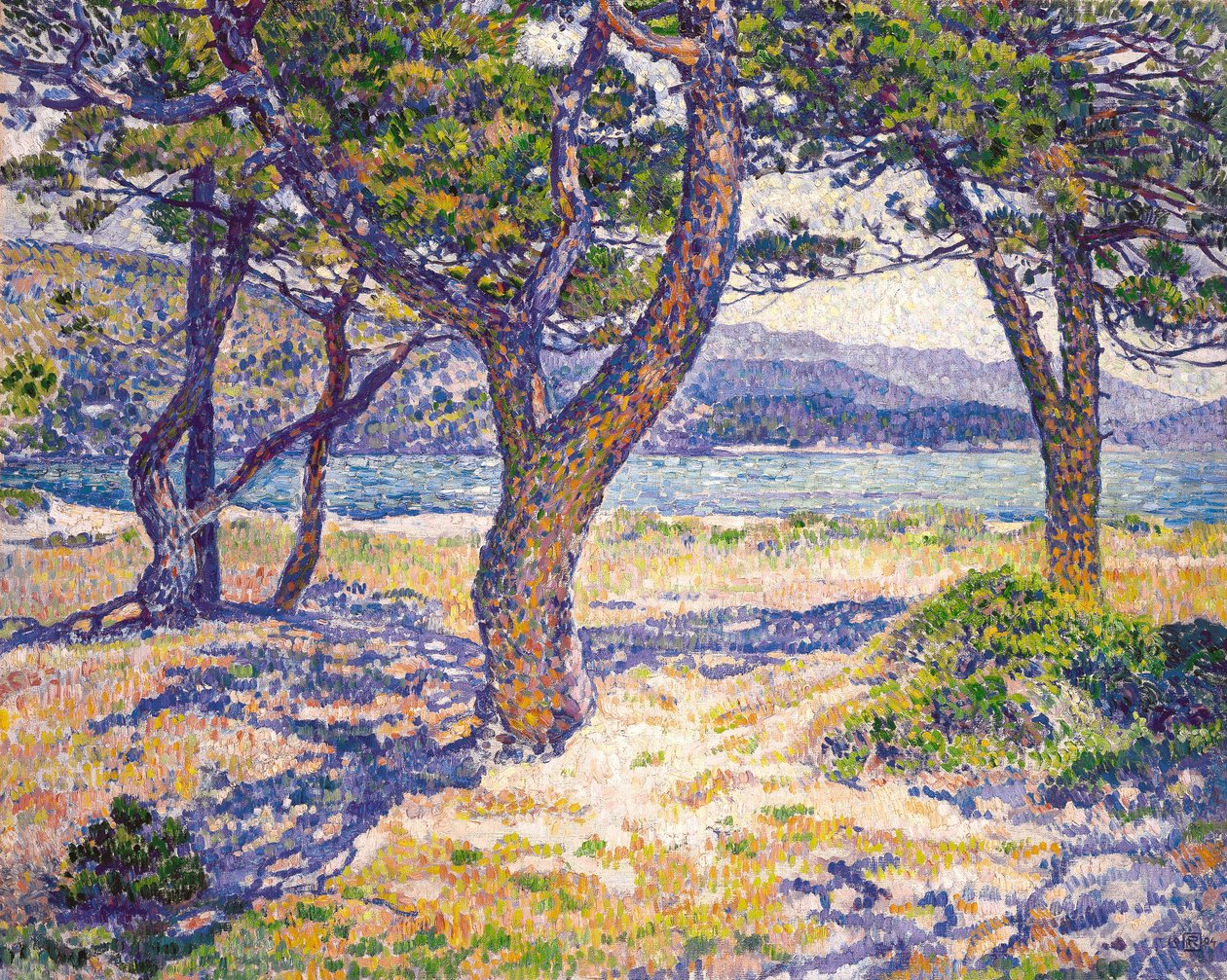 Middelhavet ved Le Lavandou af Théo van Rysselberghe