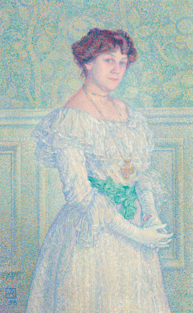 Portræt af Laure Flé, 1898. af Théo van Rysselberghe