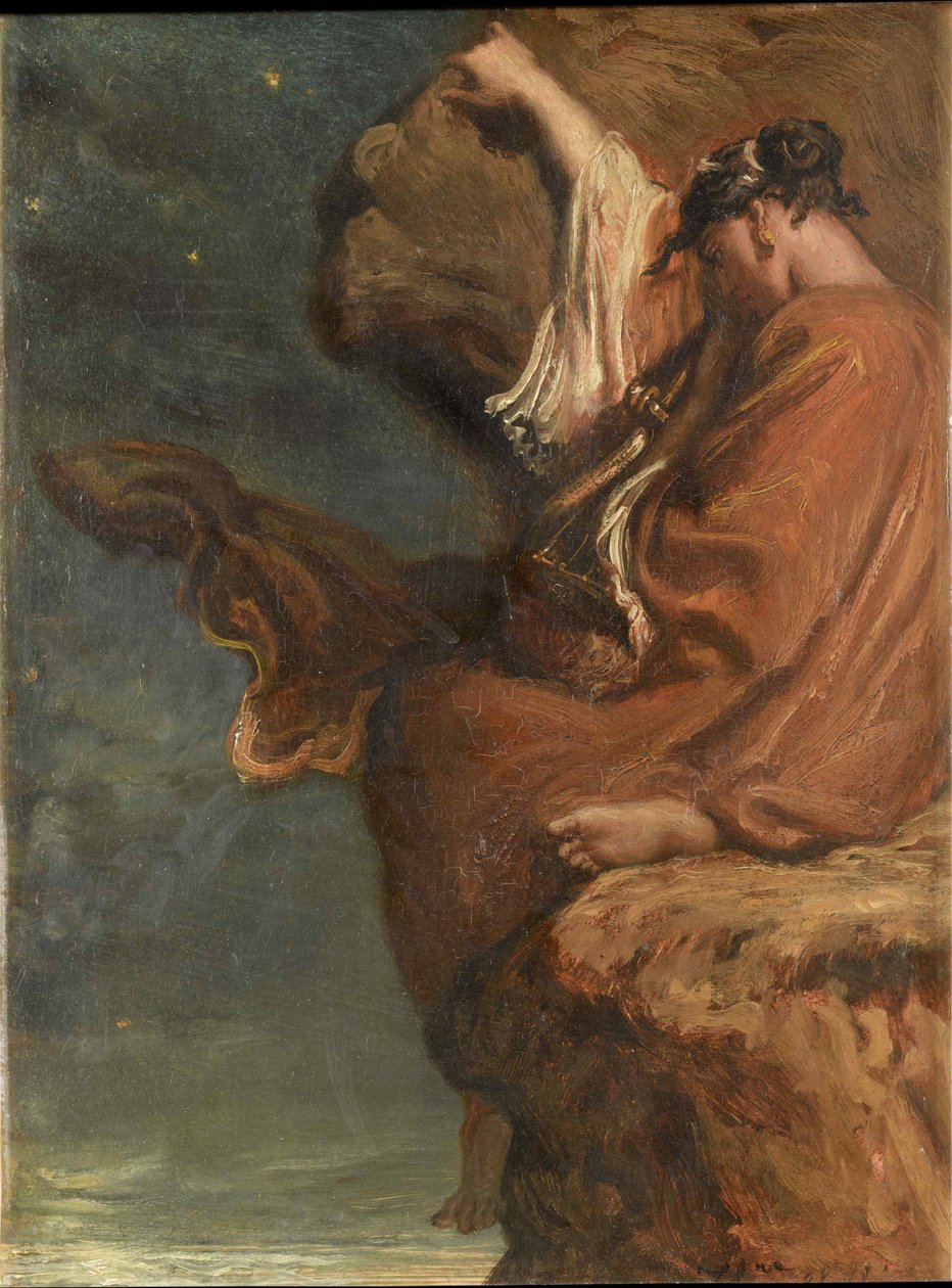 Sappho, 1849. af Théodore Chassériau