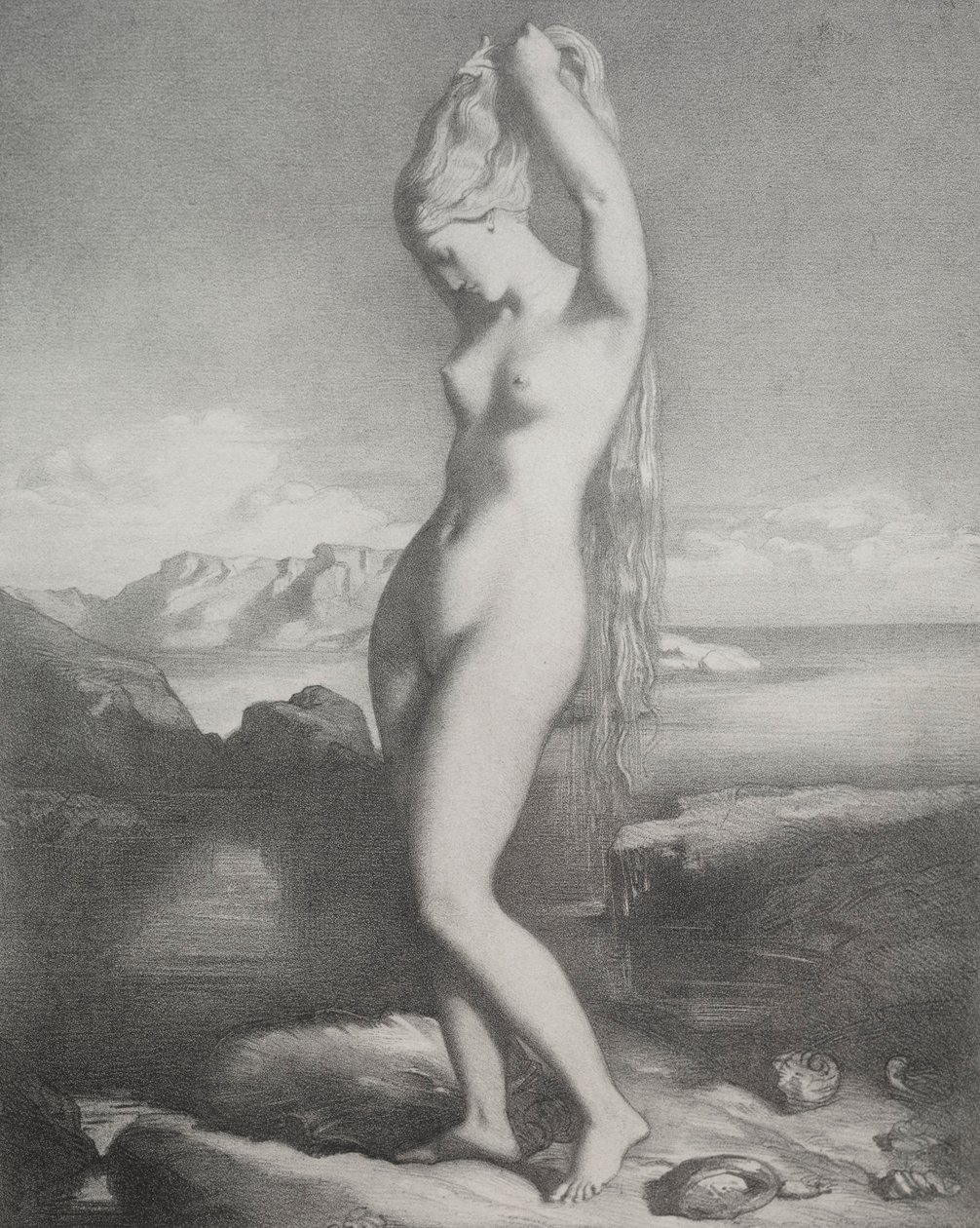 Venus Anadyomene, 1839. af Théodore Chassériau