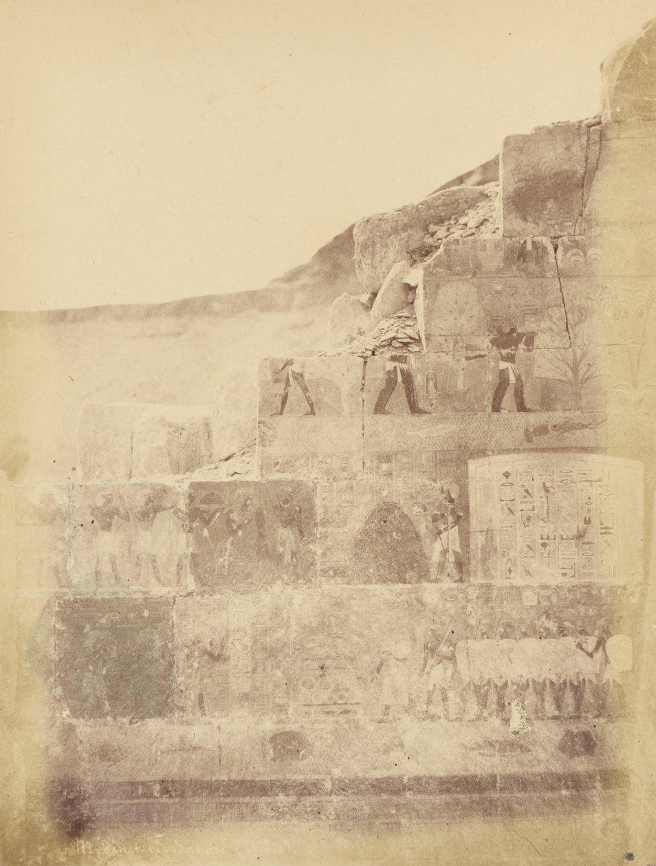 Medînet-el-Bahari (Theben) af Théodule Devéria
