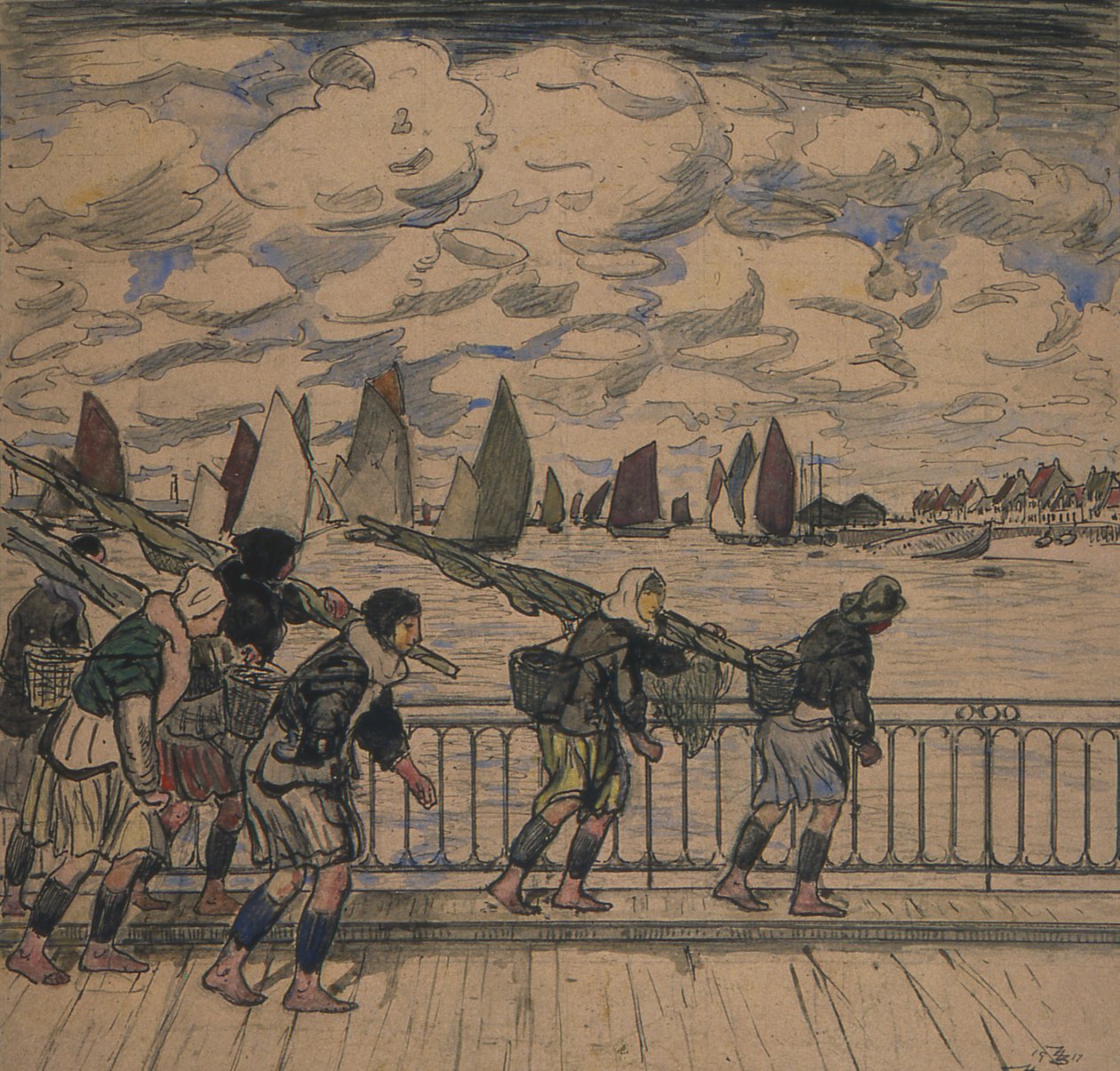 Rejer vender tilbage, Etaples af Thomas Austen Brown