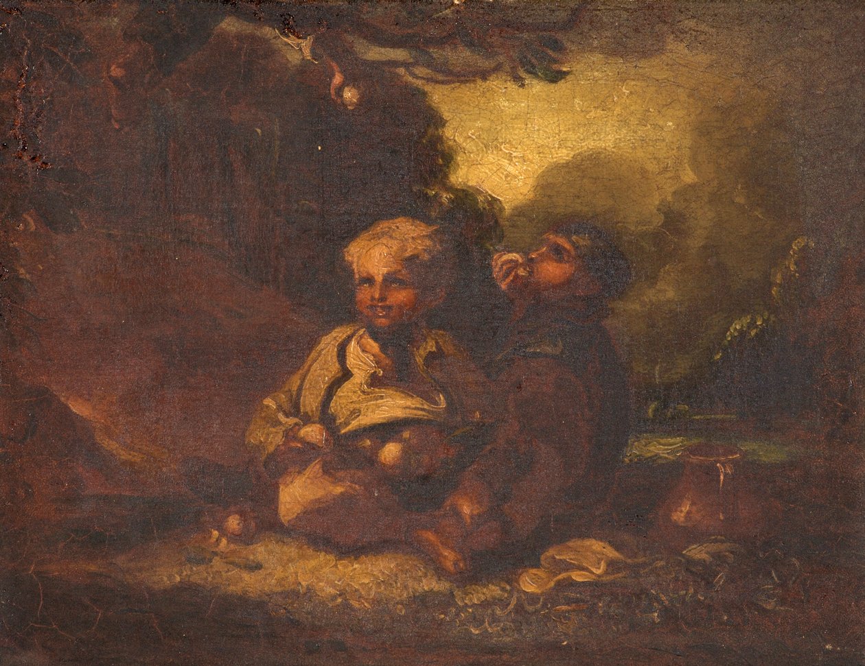 Drenge stjæler æbler af Thomas Barker of Bath