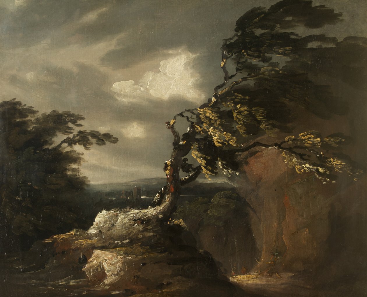 Storm om natten, ca. 1800 af Thomas Barker of Bath