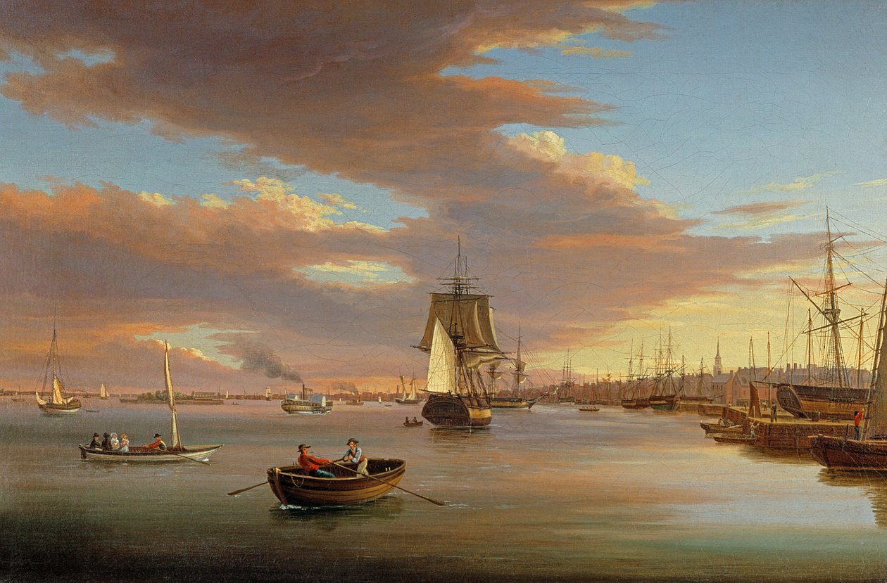 På Delaware af Thomas Birch