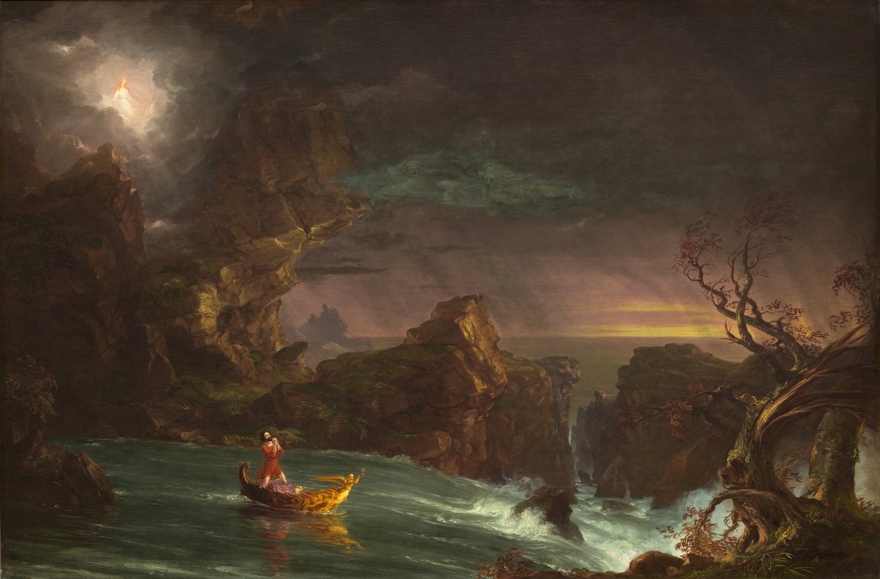 The Voyage of Life: Manhood, 1842 af Thomas Cole