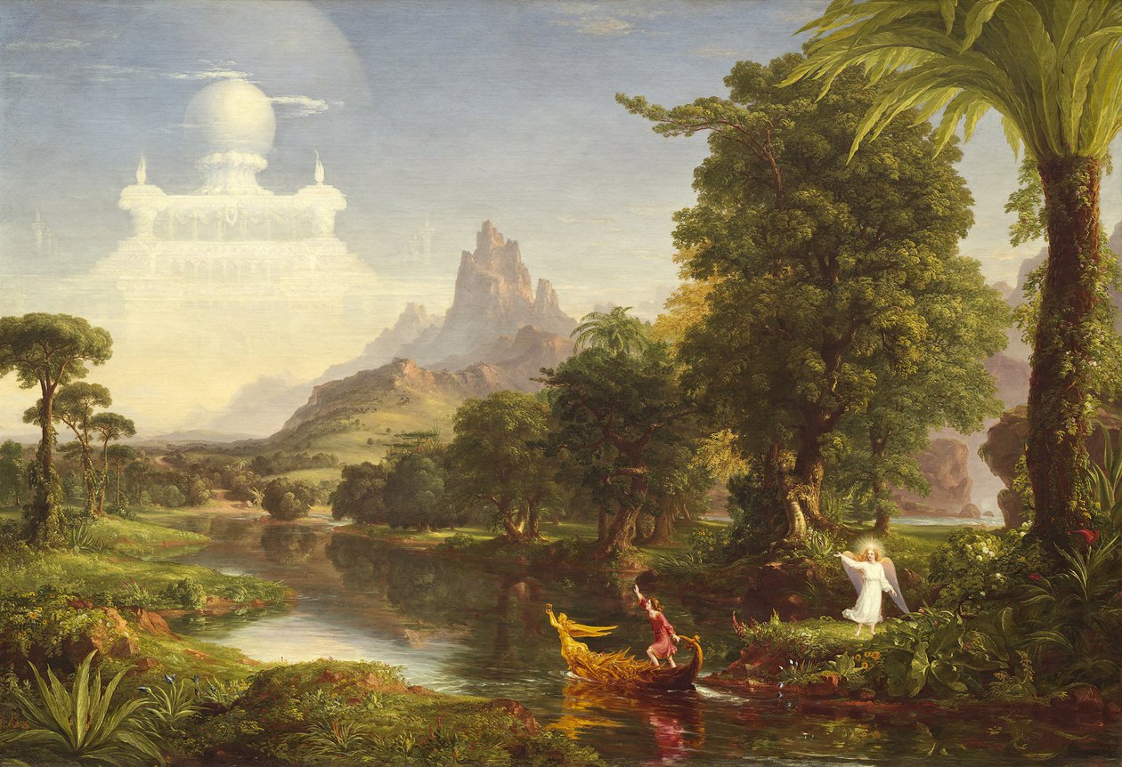 Livets rejse: ungdom, 1842 af Thomas Cole