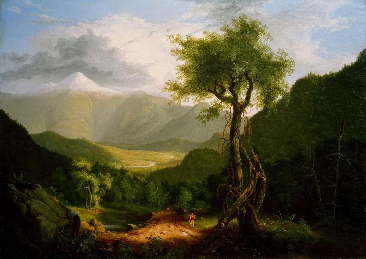 Udsigt i de hvide bjerge af Thomas Cole