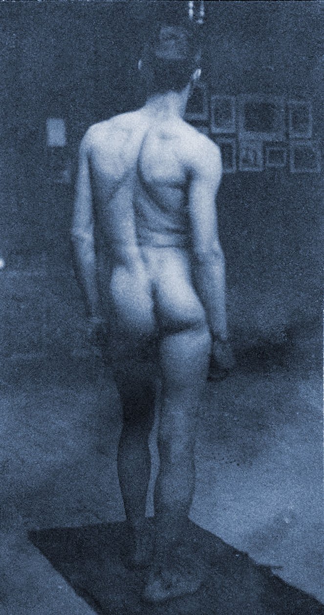 Nøgenportræt af Samuel Murray i Eakins atelier, 1890 (cyanotype) af Thomas Eakins