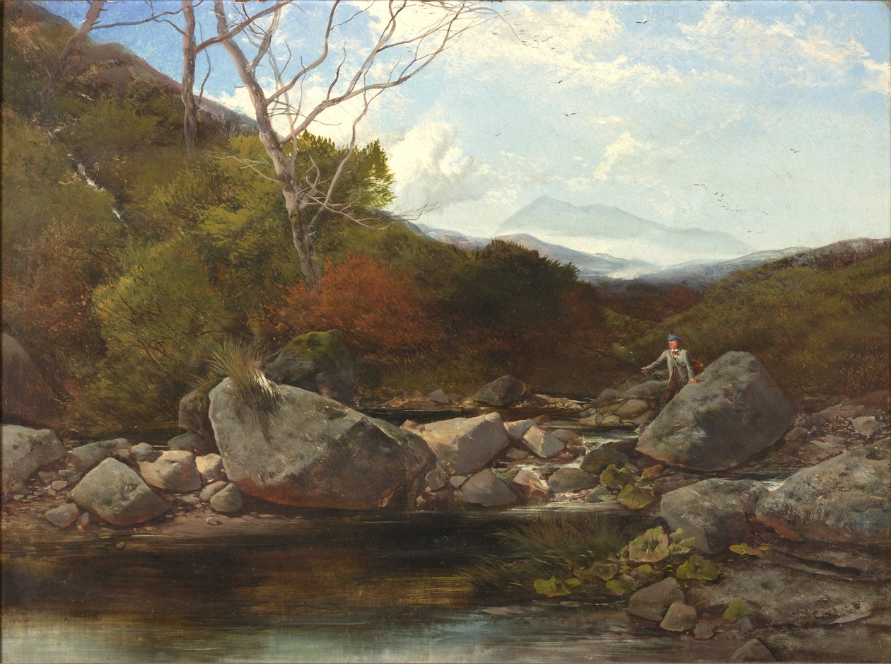 En Ørredstrøm af Thomas Creswick
