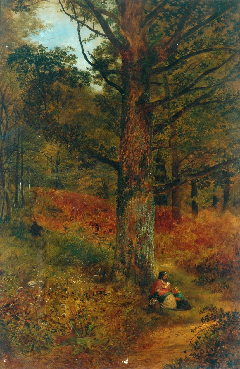 Path Through The Wood, 1857 af Thomas Creswick