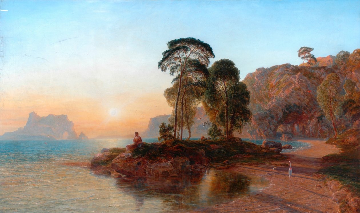 Vandscene, 1858 af Thomas Danby