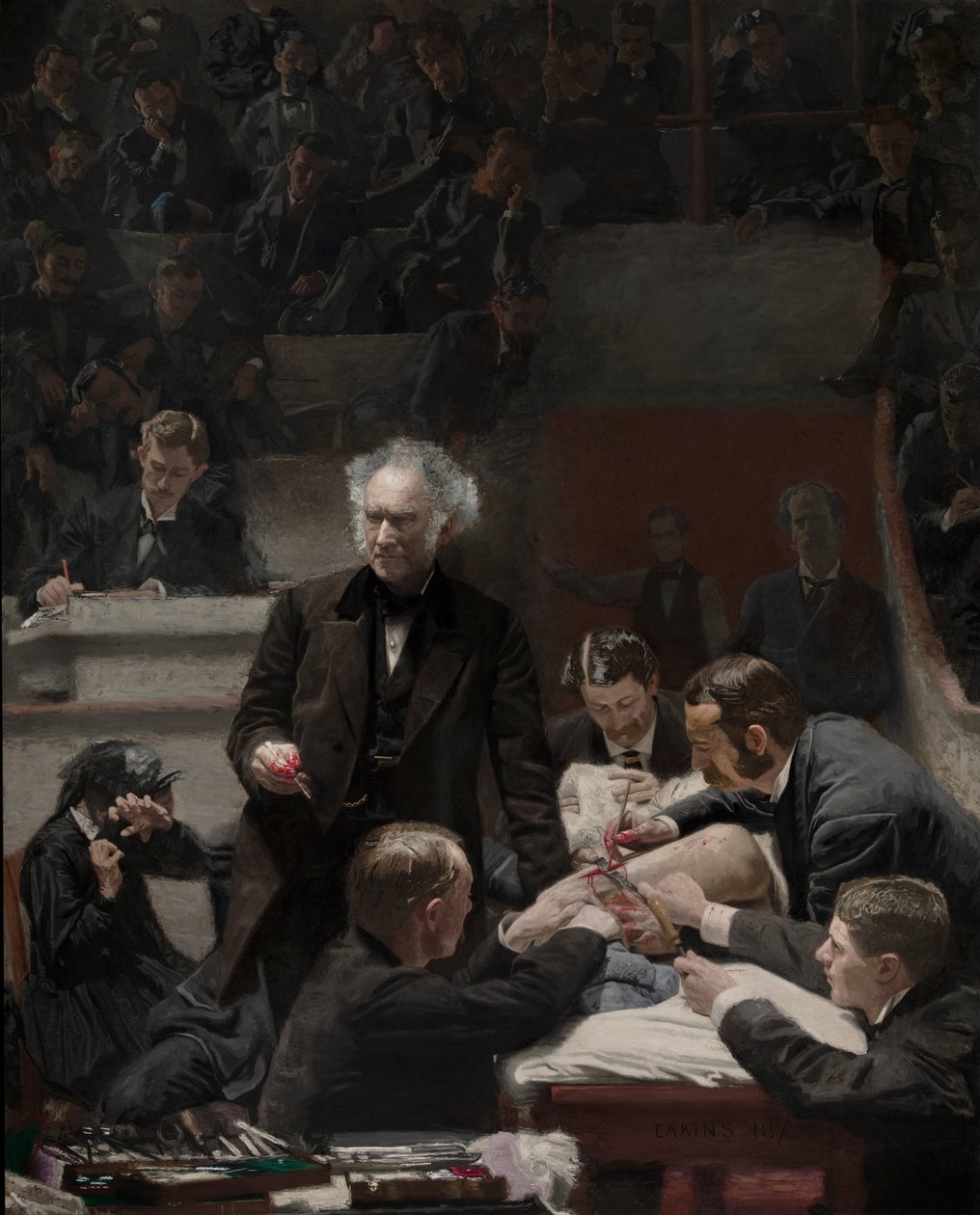 Portræt af Dr. Samuel D. Gross (The Gross Clinic) af Thomas Eakins